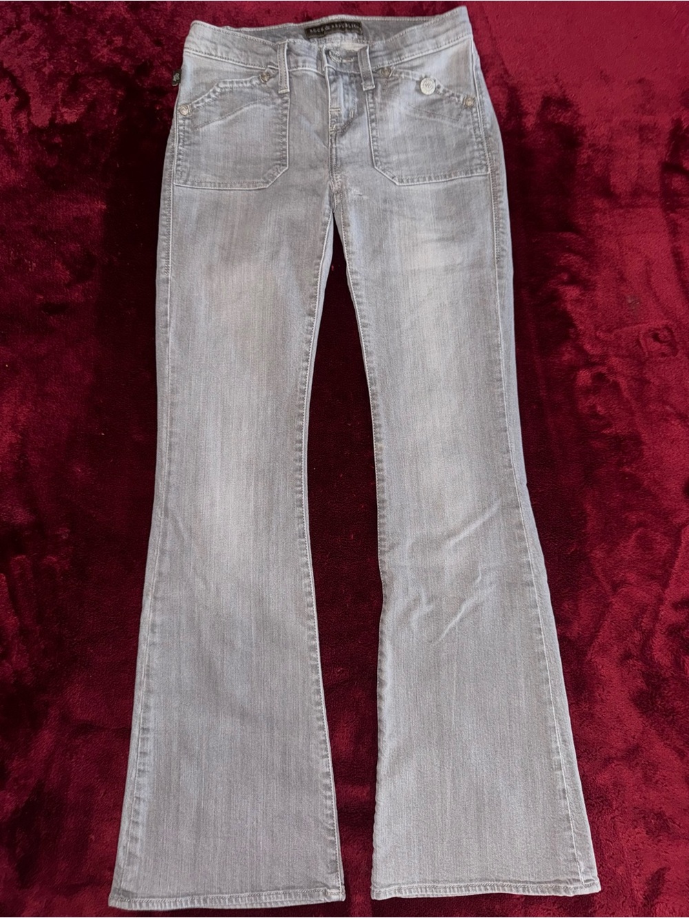 Rock & Republic Light Gray Flared Jeans